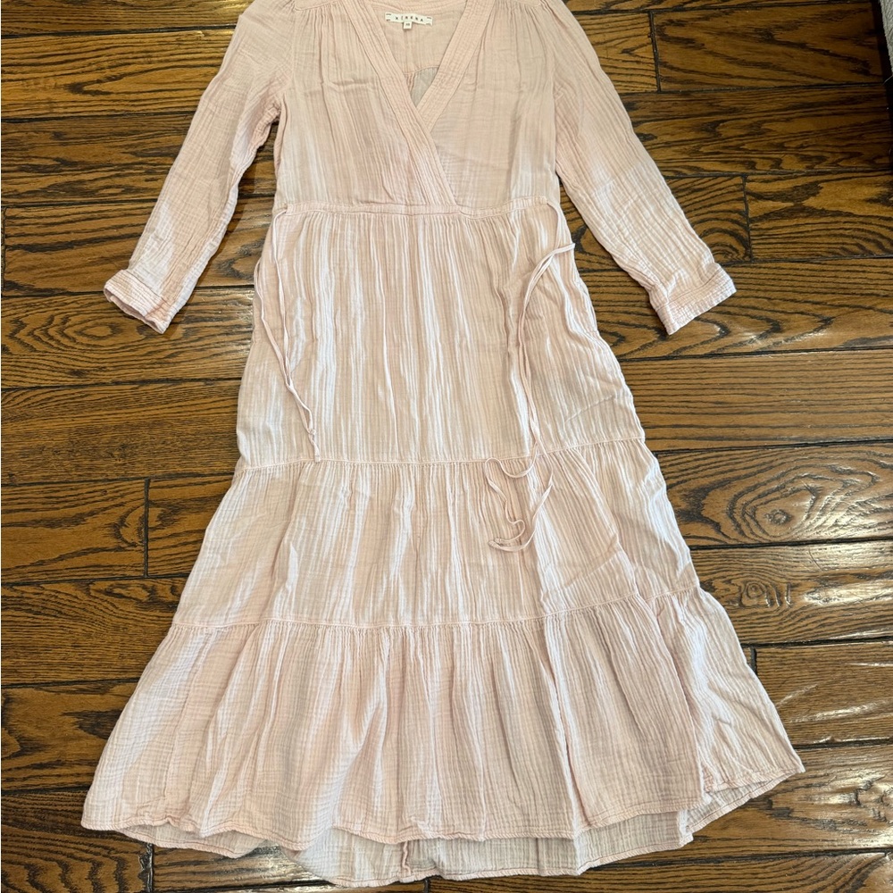 Xirena pale pink midi dress
